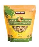 Kirkland Signature Cashew Clusters 907g - Pack of 2 | Premium Quality Cashew Snack - Buy Online on SooperMarket.com