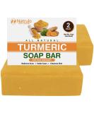 Natural Turmeric Soap Bar for Face & Body - Skin Brightening, Acne Reduction & Dark Spot Lightening - 5oz Bar Soap for All Skin Types - Buy Online on SooperMarket.com