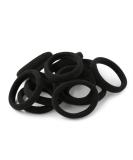 XIMA 60pcs Nylon Elastic Hair Ties Bands Rope No Crease Ponytail Holders - Black (HT007-20) - Buy Online on SooperMarket.com