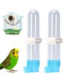 2 PCS Bird Food Drinker Parrot Automatic Water Feeder Bird Drinkers Hanging Bird Water Bottle for Parrot Budgies Parakeet Cockatiels - Buy Online on SooperMarket.com