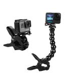 Suptig Jaws Flex Clamp Mount for GoPro and Action Cameras - Compatible with Hero 11, 10, 9, 8, 7, 6, 5, 4, Session, 3+, 3 and Arlo Pro - Gooseneck Mount for Versatile Angles - Buy Online on SooperMarket.com