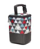 LCY Insulated Baby Bottle Cooler Bag | Holds 4 Bottles | Colorful Triangles | Hanging Strap Included - Buy Online on SooperMarket.com