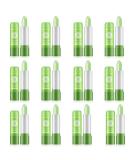 12PC Aloe Vera Lip Balm Set - Natural Color Changing Lipstick Moisturizing Gift for Girls - Buy Online on SooperMarket.com