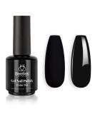 Beetles Gel Nail Polish, 1 Pcs 15ml Audrey Black Color Soak Off Gel Polish Nail Art Manicure Salon DIY Nail Lamp Gel Nail Design Decoration at Home A-Audrey Black - Buy Online on SooperMarket.com