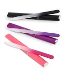 3 Pack Crystal Glass Nail File with Case, Glass Fingernail File for Natural Nail Professional Manicure Nail Tool Czech Glass File Double-Sided Etched Gentle Nail Care - Buy Online on SooperMarket.com