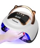 UV LED Nail Lamp 120W - Fast Curing Gel Light with Auto Sensor & 4 Timer LCD Display for Professional Nail Care at Home - Buy Online on SooperMarket.com