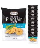9 x 85g Unsalted Plantain Chips Banana Crisps Natural Lunch Snack Gluten Free - Buy Online on SooperMarket.com