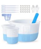 LET'S RESIN Silicone Measuring Cups Set - 600ml & 100ml | Resin Supplies for Epoxy Resin Mixing | Easy to Clean & Durable | Silicone Stir Sticks Included - Buy Online on SooperMarket.com