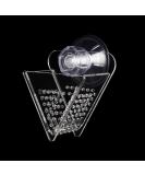 WEAVERBIRD Cone Red Worm Feeder | Acrylic V-Shape Shrimp Fish Tank Feeding Cup with Suction Cup - Buy Online on SooperMarket.com