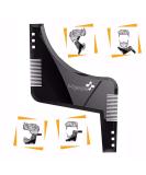 Men's Beard Styling Template Stencil - Lightweight & Flexible | One Size Fits All | Goatee & Neckline Shaping Tool by Majestik - Buy Online on SooperMarket.com