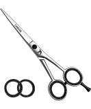 CANDURE Hairdressing Barber Hair Scissor for Professional Hairdressers Barbers Stainless Steel Hair Cutting Shears - For Salon Barbers Men Women Children and Adults Japanese 6" - Buy Online on SooperMarket.com