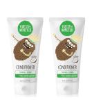 Fresh Monster Kids Hair Conditioner Toxin-Free Hypoallergenic & Natural Hair Conditioner for Kids Coconut (2 Pack 6oz/each) 6 Fl Oz (Pack of 2) - Buy Online on SooperMarket.com