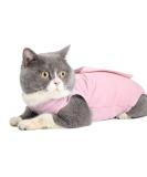 EASY JOY Cat Surgery Recovery Suit for Abdominal Wounds or Skin Diseases Cat Medical Surgical Clothes Onesies After Surgery E-Collar Alternative Kitten Post-Operative Recovery Vest Shirt (M Pink) M Pink1 - Buy Online on SooperMarket.com
