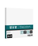 12 x 12 Square Cardstock | 80lb Cover White Thick Card Stock Paper - Smooth Finish | For Scrapbooking Arts and Crafts Wedding Invitations Bussines Cards | 50 Cards Per Pack 12 x 12 Inches - Buy Online on SooperMarket.com