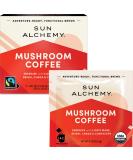 Sun Alchemy Mushroom Coffee with Organic Fair-Trade Coffee & Energizing Mushrooms - 12 Sachets - Buy Online on SooperMarket.com