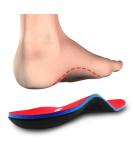PCSsole Orthotic Arch Support Shoe Inserts Insoles for Flat Feet Feet Pain Plantar Fasciitis Insoles for Men and Women Men(8.5-9)28cm A-red - Buy Online on SooperMarket.com