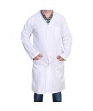 DR Instruments Unisex Lab Coat | 60% Cotton 40% Polyester | Sanforized | White | L - Buy Online on SooperMarket.com