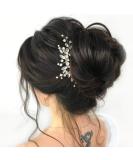 Unicra Bride Silver Wedding Hair Comb | Sparkly Crystal Rhinestone Bridal Hair Accessory - Buy Online on SooperMarket.com
