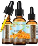 CARROT SEED OIL 100 % Natural Cold Pressed Carrier Oil. 0.33 Fl.oz.- 10 ml. Skin  Body  Hair and Lip Care. One of the best oils to rejuvenate and regenerate skin tissues.  by Botanical Beauty - Buy Online on SooperMarket.com