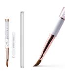 Shine Chance 100% Kolinsky 3D Acrylic Nail Brushes, Acrylic Nail Brush Size # 2-#14 Oval Nail Art Painting Brush for Acrylic Powder Nail Carved Extend Nails (#08) - Buy Online on SooperMarket.com