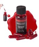MEICOLY Fake Blood Washable Edible Stage Blood 0.5 oz Realistic Drips Sticky Fake Blood with 6 Packs Easy to Fill Empty Capsules Safe for Mouth Teeth Nosebleed Halloween Cosplay SFX Makeup - Buy Online on SooperMarket.com