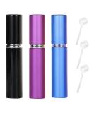 ZHIYE 5ML Perfume Atomiser Spray Bottle 3 Pieces Refillable Refilling Travel Size Perfume Bottles in Pocket & Handbag Black & Purple & Blue 5ML Black+purple+blue - Buy Online on SooperMarket.com
