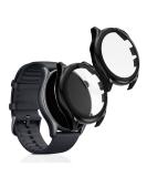 kwmobile Cover for Huami Amazfit GTR 3 / GTR 3 Pro - Set of 2 Black/Black Tempered Glass with Plastic Frame - Buy Online on SooperMarket.com
