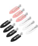 Sularpek 10 Pcs No Bend Hair Clips Makeup Hair Clip No Crease Hair Pin Clips Styling Curl Clips Accessories for Hair Styling Face Washing Makeup Application(Pink White Black) 1 count (Pack of 10) - Buy Online on SooperMarket.com