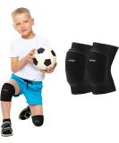 ONTYZZ Kids Knee Pads with Sponge Padding for Roller Skateboard Bike - Small Black - Buy Online on SooperMarket.com