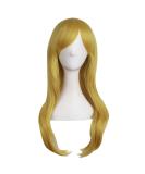 MapofBeauty 28" 70cm Long Curly Hair Ends Costume Cosplay Wig (Gold/Yellow) - Buy Online on SooperMarket.com
