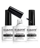 RARJSM Matte Gel Top Coat and Base Coat Glossy Shine Top Coat Gel Nail Polish 7.5ml 3PCS Set UV LED Curing Required Shiny Gel Polish Long Lasting Soak off Home DIY Salon Manicure Professional Use - Buy Online on SooperMarket.com