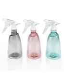 Gvolatee 3 Pack 500ml Refillable Spray Bottles - Transparent Plastic Atomizers for Plants Hair and Cleaning - Mixed Colors - Buy Online on SooperMarket.com