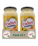 Calve Classica Mayonnaise La Maionese No.1 in Italy With Free Range Eggs 428g - Pack of 2 - Buy Online on SooperMarket.com