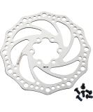 Teyssor 140mm 160mm 180mm 203mm Bike Disc Brake Rotor with 6 Bolts Fit for Road Bike Mountain Bike BMX MTB Silver 160mm - Buy Online on SooperMarket.com