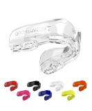 SAFEJAWZ Mouthguard Slim Fit, Adults and Junior Mouth Guard with Case for Boxing, Basketball, Lacrosse, Football, MMA, Martial Arts, Hockey and All Contact Sports (Transparent, Adult) Transparent Adult - Buy Online on SooperMarket.com