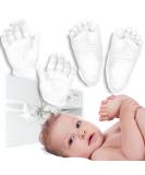 BabyRice Large Hand and Foot Casting Kit with Metallic Paint (White) - Perfect for Baby Keepsakes - Buy Online on SooperMarket.com
