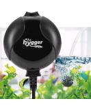 Hygger oxygen pump for aquarium very quiet aquarium air pump noise lower than 33dB 1.5W powerful oxygen pump 420ml/m suitable for fish pools and the nano aquariums black - Buy Online on SooperMarket.com