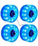 Nezylaf 4 Pack Light up Roller Skate Wheels 32x58mm 78A with Bearings - Indoor/Outdoor Skating & Skateboard Accessories - Buy Online on SooperMarket.com