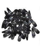ZHIYE 100 PCS Snap Hair Clips No Slip Metal Barrettes 1.2inch Black Snap Barrettes Hair Accessories for Baby Girls Toddlers Kids Women 100 Count (Pack of 1) 100Pcs Black - Buy Online on SooperMarket.com