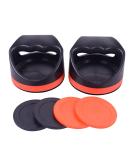 Set of 2 Plastic Air Hockey Strikers and 4 Pucks - Replacement Kit for Game Tables, Black - Buy Online on SooperMarket.com