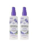 CRYSTAL Mineral Deodorant Spray- Body Deodorant With 24-Hour Odor Protection Lavender & White Tea Spray Non-Staining Aluminum Chloride & Paraben Free 4 FL OZ - Pack of 2 - Buy Online on SooperMarket.com