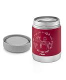 Reer Stainless Steel Warming Box for Baby Food - 300ml Berry Red | Anti-Slip Base | International Shipping - Buy Online on SooperMarket.com