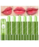 6Pcs Aloe Vera Tinted Lip Balms PH Lip Color Changing Lipstick Set - Long Lasting Korean Mood Lip Tint Gloss for Women & Girls - Buy Online on SooperMarket.com