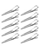 nuosen 50 Pcs Curl Clips 1.75 Inches Single Prong Section Clips Metal Alligator Hair Pins Clips for Hair Extensions - Buy Online on SooperMarket.com