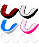 4 pieces of sports tooth protection adults and children sport mouth protection mouth protection boxes premium mouth protection for all full contact sports including rugby martial arts kickboxing hockey & box - Buy Online on SooperMarket.com