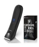 VIKICON Electric Body Trimmer & Shaver for Men - Pubic Hair Groomer with Ceramic Blade, Waterproof, USB Charging - Black - Buy Online on SooperMarket.com