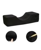Black Eyelash Extension Pillow - U Shape Neck Pillow for Beauty Salons | Comfortable Foam Velvet Pillowcase - Buy Online on SooperMarket.com