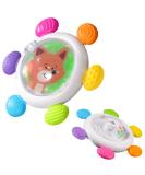 Echocube Suction Toy for Babies | Rotating Sensor & Gyroscope Fidget Spinner | Early Education & Swimming Toys for Kids - Buy Online on SooperMarket.com