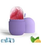 Ice Roller for Face and Eyes Gua Sha Massage Face Roller Ice Mould Reusable Facial Beauty Ice Roller Skin Care Tools for Brighten Skin Eye Puffiness Treatment (Purple) - Buy Online on SooperMarket.com