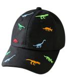 XYIYI Black Dinosaur Cotton Boys Baseball Hat | Toddler Boy Sun Hats Summer Cap - Ages 2-8 - Buy Online on SooperMarket.com
